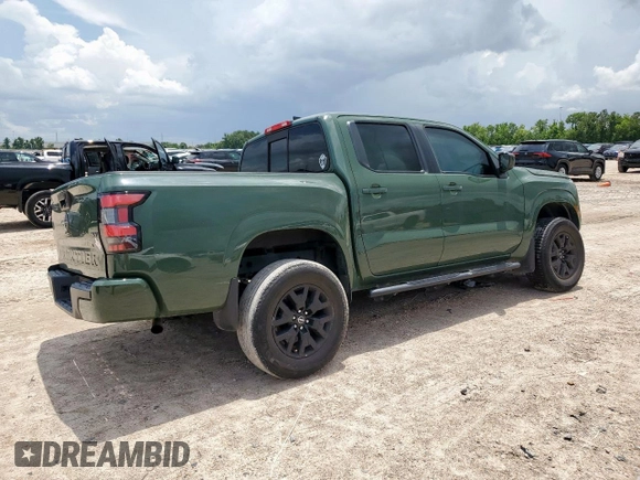 2022 Nissan Frontier SV with VIN 1N6ED1EJ1NN609865, listed as a Copart auction lot 61046005 with 44,458 mi miles and Salvage title. Bid and sale history available at DreamBid. Image 3.