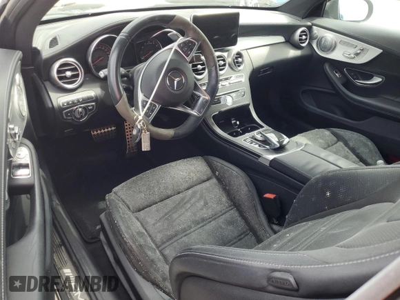 2017 Mercedes-Benz C 63 S AMG with VIN WDDWJ8HB4HF498410, listed as a Copart auction lot 76658984 with Not Provided miles and Salvage Title. Bid and sale history available at carsss.com. Image 8.