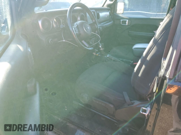 2021 Jeep Wrangler Sport S with VIN 1C4GJXAN4MW697450, listed as a Copart auction lot 81024914 with 75,820 mi miles and Salvage Title. Bid and sale history available at DreamBid. Image 8.