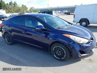 2012 Hyundai Elantra GLS with VIN 5NPDH4AE0CH099860, listed as a IAAI auction lot 42014550 with 142,224 mi miles. Bid and sale history available at carsss.com. Image 1.