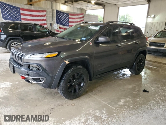 2017 Jeep Cherokee Trailhawk L Plus with VIN 1C4PJMBB6HW564908, listed as a Copart auction lot 72914244 with 0 mi miles and Salvage Title. Bid and sale history available at carsss.com. Image 1.