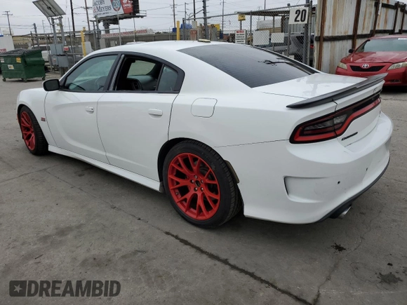 2019 Dodge Charger Scat Pack with VIN 2C3CDXGJXKH520282, listed as a Copart auction lot 57492795 with 46,261 mi miles and Salvage Title. Bid and sale history available at DreamBid. Image 2.