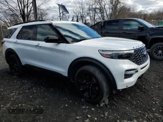 2023 Ford Explorer ST with VIN 1FM5K8GC9PGB78100, listed as a Copart auction lot 52565915 with 14,517 mi miles and Salvage Title. Bid and sale history available at carsss.com. Image 4.