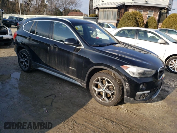 2017 BMW X1 sDrive28i with VIN WBXHU7C30H5H33353, listed as a Copart auction lot 47473445 with 97,579 mi miles and Salvage Title. Bid and sale history available at carsss.com. Image 4.