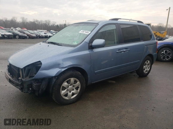 2009 Kia Sedona with VIN KNDMB133796281716, listed as a Copart auction lot 58398774 with 250,680 mi miles and Salvage Title. Bid and sale history available at carsss.com. Image 1.