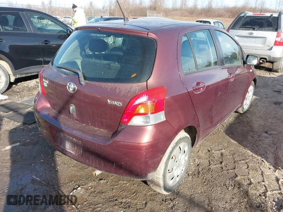 2009 Toyota Yaris with VIN JTDKT903X95258654, listed as a IAAI auction lot 41759756 with 93,810 mi miles. Bid and sale history available at carsss.com. Image 4.