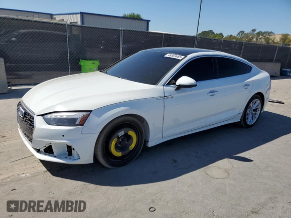 2021 Audi A5 Sportback Premium Plus with VIN WAUCBCF5XMA061395, listed as a Copart auction lot 48883485 with 8,915 mi miles and Clean Title. Bid and sale history available at carsss.com. Image 1.