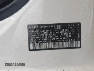 2020 Volkswagen Jetta S z VIN 3VWCB7BU9LM042861, wystawiony jako Copart lot #53726955 z przebiegiem 98 069 mil mil oraz Szkoda całkowita • Salvage title. Historia ofert i sprzedaży dostępna na DreamBid. Obrazek 12.