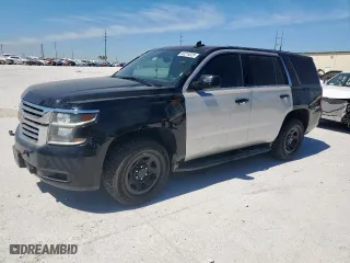 2020 Chevrolet Tahoe Commercial with VIN 1GNSKDEC5LR219914, listed as a Copart auction lot 50219225 with 0 mi miles and Salvage Title. Bid and sale history available at carsss.com. Image 1.