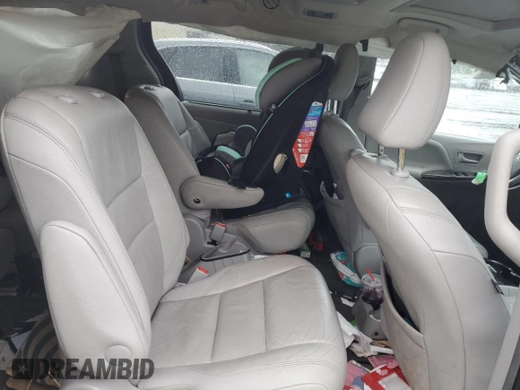 2017 Toyota Sienna with VIN 5TDDZ3DC9HS161212, listed as a Copart auction lot 50129845 with 104,020 mi miles and Salvage Title. Bid and sale history available at DreamBid. Image 11.