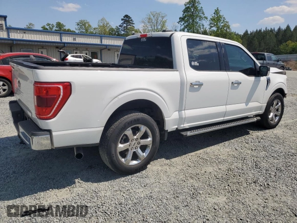 2021 Ford F-150 XL with VIN 1FTEW1C89MFC91290, listed as a Copart auction lot 53907505 with 75,098 mi miles and Salvage title. Bid and sale history available at DreamBid. Image 3.