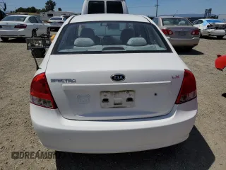 2009 Kia Spectra EX with VIN KNAFE222095665094, listed as a Copart auction lot 55830585 with 144,656 mi miles and Clean Title. Bid and sale history available at DreamBid. Image 6.