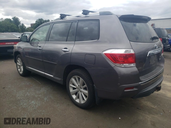2013 Toyota Highlander Hybrid Limited with VIN JTEDC3EHXD2016172, listed as a Copart auction lot 72417304 with 173,753 mi miles and Salvage Title. Bid and sale history available at carsss.com. Image 2.