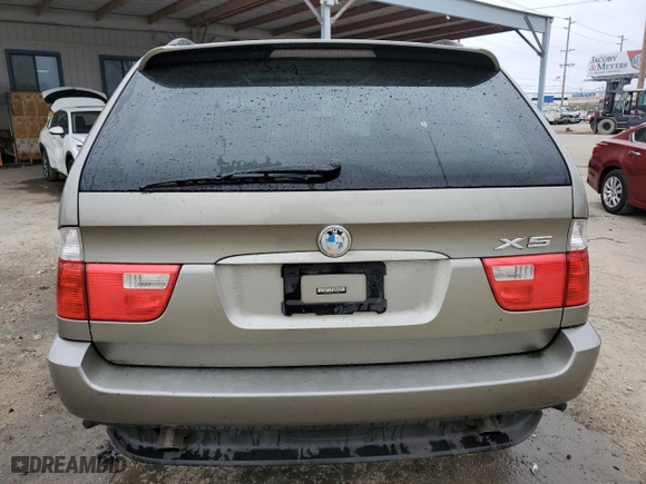 2004 BMW X5 3.0i with VIN 5UXFA13504LU35608, listed as a Copart auction lot 49435715 with 155,153 mi miles and Salvage Title. Bid and sale history available at carsss.com. Image 6.
