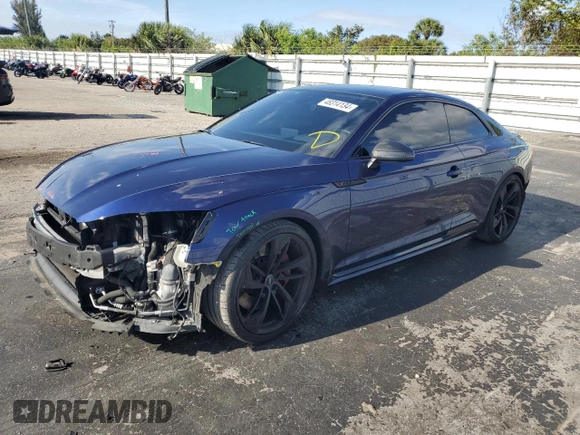 2019 Audi RS 5 z VIN WUAPWAF57KA900996, wystawiony jako Copart lot #48314134 z przebiegiem 19 682 mil mil oraz . Historia ofert i sprzedaży dostępna na DreamBid. Obrazek 1.