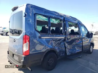 2023 Ford Transit Passenger XL with VIN 1FBAX2C89PKB28625, listed as a Copart auction lot 79552174 with 6,212 mi miles and Salvage Title. Bid and sale history available at DreamBid. Image 3.