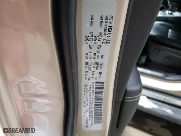 2015 Dodge Durango Citadel with VIN 1C4RDJEG7FC870102, listed as a Copart auction lot 87035474 with 97,586 mi miles and Salvage Title. Bid and sale history available at carsss.com. Image 13.