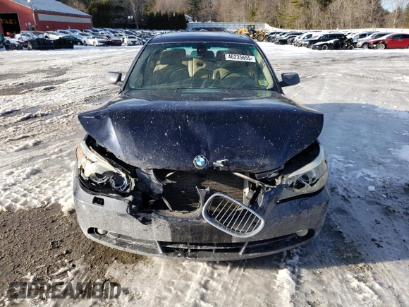 2005 BMW 5 Series 545i with VIN WBANB33515CN64428, listed as a Copart auction lot 46235655 with 177,925 mi miles and Clean Title. Bid and sale history available at carsss.com. Image 5.