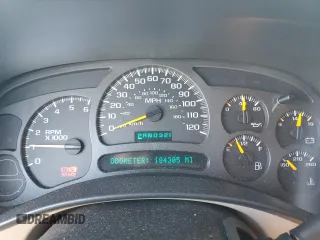 2003 Chevrolet Tahoe LS with VIN 1GNEC13TX3R233366, listed as a Copart auction lot 89020115 with 184,305 mi miles and Salvage Title. Bid and sale history available at carsss.com. Image 9.