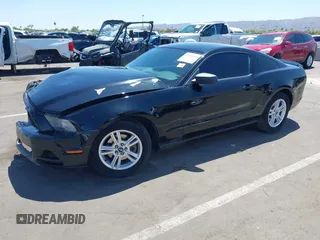 2013 Ford Mustang V6 with VIN 1ZVBP8AM0D5241888, listed as a IAAI auction lot 42110605 with 197,477 mi miles. Bid and sale history available at carsss.com. Image 2.