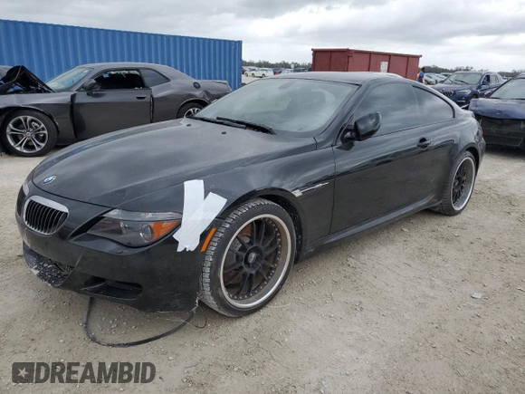 2007 BMW 6 Series M6 with VIN WBSEH93567B798456, listed as a Copart auction lot 77244804 with Not Provided miles and Salvage Title. Bid and sale history available at DreamBid. Image 1.