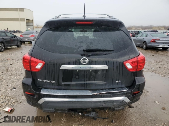 2017 Nissan Pathfinder S with VIN 5N1DR2MN0HC611967, listed as a Copart auction lot 47572445 with 145,249 mi miles and Salvage Title. Bid and sale history available at DreamBid. Image 6.