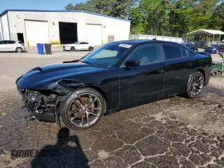 2021 Dodge Charger Scat Pack with VIN 2C3CDXGJ9MH515531, listed as a Copart auction lot 45880045 with 87,689 mi miles and Salvage Title. Bid and sale history available at DreamBid. Image 1.