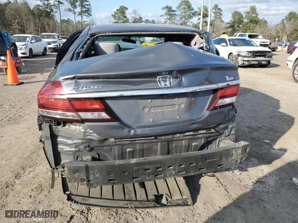 2013 Honda Civic Sdn EX with VIN 19XFB2F8XDE061902, listed as a Copart auction lot 43648855 with 170,546 mi miles and Salvage Title. Bid and sale history available at carsss.com. Image 6.