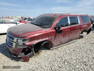 2017 Chevrolet Suburban Premier with VIN 1GNSKJKC5HR136087, listed as a Copart auction lot 48856185 with 89,536 mi miles and Salvage Title. Bid and sale history available at carsss.com. Image 1.