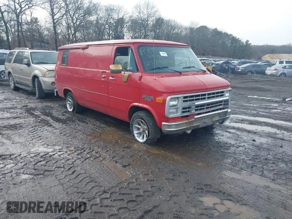 1990 Chevrolet Chevy Van z VIN 2GCEG25H9L4147291, wystawiony jako IAAI lot #41468176 z przebiegiem Nie podano mil oraz . Historia ofert i sprzedaży dostępna na DreamBid. Obrazek 1.