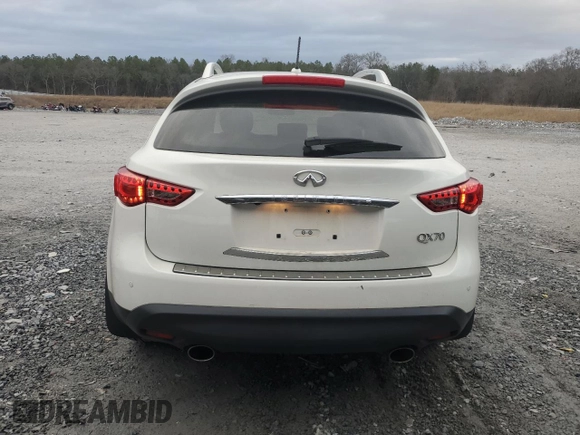 2016 Infiniti QX70 z VIN JN8CS1MU7GM670825, wystawiony jako Copart lot #43550055 z przebiegiem 61 773 mil mil oraz Szkoda całkowita • Salvage title. Historia ofert i sprzedaży dostępna na DreamBid. Obrazek 6.