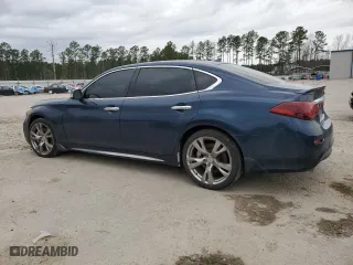 2015 Infiniti Q70L with VIN JN1BY1PP1FM602131, listed as a Copart auction lot 45463145 with 130,320 mi miles and Salvage Title. Bid and sale history available at carsss.com. Image 2.