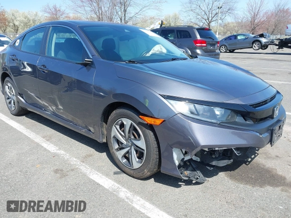 2020 Honda Civic Sedan LX with VIN 2HGFC2F66LH515272, listed as a IAAI auction lot 41946912 with 87,176 mi miles. Bid and sale history available at carsss.com. Image 1.