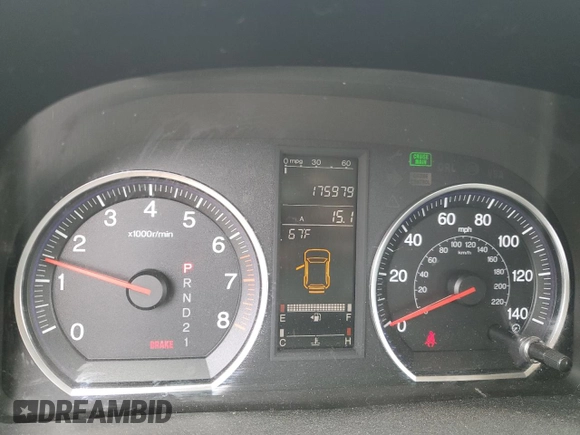 2008 Honda CR-V EX with VIN JHLRE48598C074806, listed as a Copart auction lot 49852815 with 175,979 mi miles and Salvage Title. Bid and sale history available at carsss.com. Image 9.