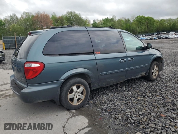 2005 Dodge Caravan SXT with VIN 2D8GP44L45R313203, listed as a Copart auction lot 55309895 with 150,810 mi miles and Salvage Title. Bid and sale history available at DreamBid. Image 3.