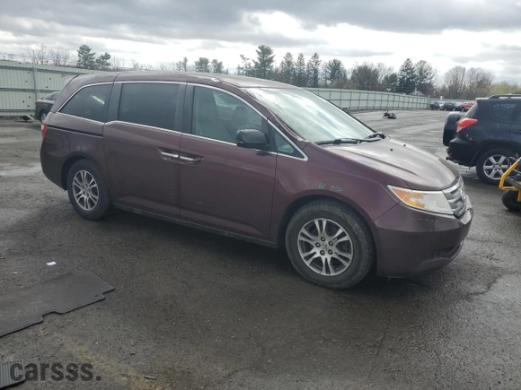 2013 Honda Odyssey EX-L with VIN 5FNRL5H60DB029882, listed as a Copart auction lot 50739655 with 96,493 mi miles and Salvage Title. Bid and sale history available at carsss.com. Image 4.