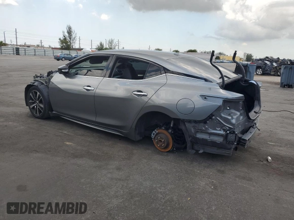 2021 Nissan Maxima SV with VIN 1N4AA6CV6MC509905, listed as a Copart auction lot 57339105 with 64,396 mi miles and Non repairable. Bid and sale history available at DreamBid. Image 2.