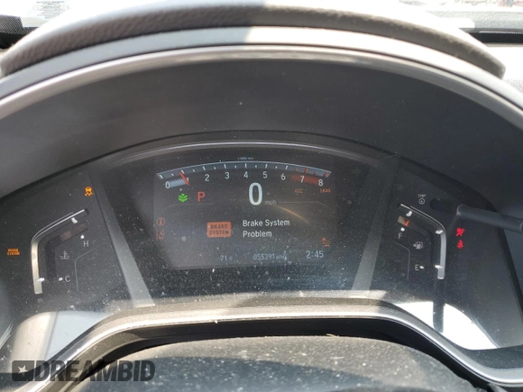 2020 Honda CR-V EX with VIN 2HKRW2H59LH671479, listed as a Copart auction lot 58691735 with 55,391 mi miles and Salvage title. Bid and sale history available at DreamBid. Image 9.
