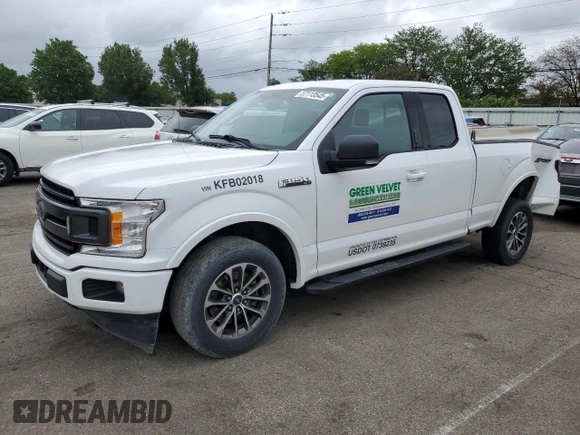 2019 Ford F-150 XL with VIN 1FTEX1CP1KFB02018, listed as a Copart auction lot 57113545 with 116,722 mi miles and Salvage title. Bid and sale history available at DreamBid. Image 1.