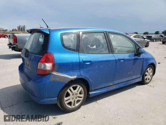 2008 Honda Fit Sport z VIN JHMGD386X8S062730, wystawiony jako Copart lot #57648795 z przebiegiem 233 820 mil mil oraz Szkoda całkowita • Salvage title. Historia ofert i sprzedaży dostępna na DreamBid. Obrazek 3.