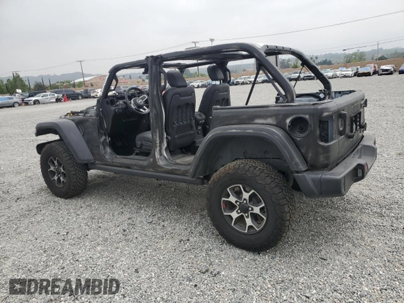 2022 Jeep Wrangler Unlimited Rubicon with VIN 1C4HJXFG6NW125232, listed as a Copart auction lot 55018594 with Not provided miles and Salvage title. Bid and sale history available at DreamBid. Image 2.