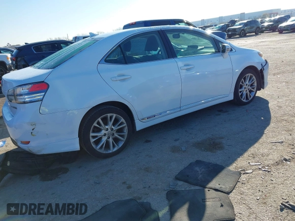 2010 Lexus HS 250h with VIN JTHBB1BA6A2027092, listed as a IAAI auction lot 41144857 with 152,573 mi miles and . Bid and sale history available at DreamBid. Image 4.