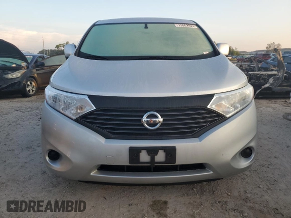 2015 Nissan Quest S with VIN JN8AE2KP4F9123711, listed as a Copart auction lot 73862824 with 0 mi miles and Salvage Title. Bid and sale history available at carsss.com. Image 5.