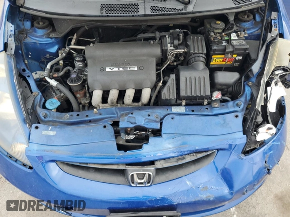 2008 Honda Fit with VIN JHMGD38478S000636, listed as a Copart auction lot 44699905 with 154,107 mi miles and Salvage title. Bid and sale history available at DreamBid. Image 11.
