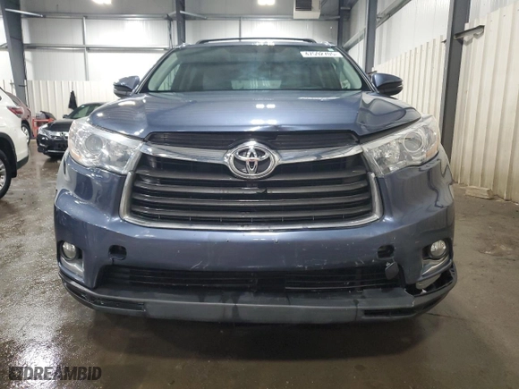 2015 Toyota Highlander Limited with VIN 5TDDKRFH9FS183319, listed as a Copart auction lot 47592705 with 146,876 mi miles and Salvage Title. Bid and sale history available at carsss.com. Image 5.