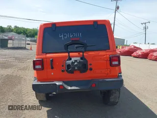 2019 Jeep Wrangler Unlimited Sahara with VIN 1C4HJXEGXKW579982, listed as a IAAI auction lot 42167111 with 98,243 mi miles and . Bid and sale history available at DreamBid. Image 17.