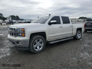 2015 Chevrolet Silverado 1500 LTZ with VIN 3GCUKSEJ5FG363665, listed as a Copart auction lot 86437574 with 122,824 mi miles and Salvage Title. Bid and sale history available at carsss.com. Image 1.