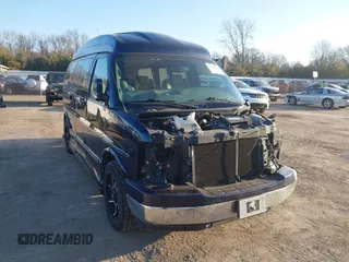 2008 GMC Savana z VIN 1GDFG154081180055, wystawiony jako IAAI lot #41744370 z przebiegiem Nie podano mil oraz . Historia ofert i sprzedaży dostępna na DreamBid. Obrazek 1.