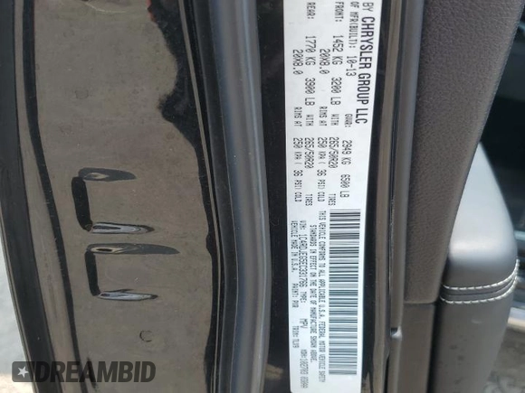 2014 Dodge Durango Citadel with VIN 1C4RDJEG5EC331766, listed as a Copart auction lot 64064154 with 92,018 mi miles and Salvage title. Bid and sale history available at DreamBid. Image 13.
