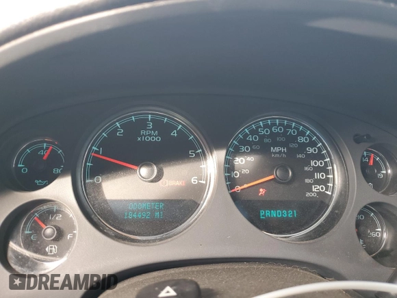 2008 Chevrolet Suburban LTZ with VIN 3GNFK16378G183777, listed as a Copart auction lot 89405045 with 184,492 mi miles and Salvage Title. Bid and sale history available at carsss.com. Image 9.